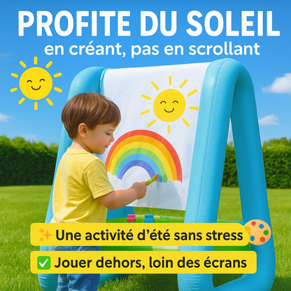 Un Moment Magique avec son Tableau de Peinture Gonflable 🎨