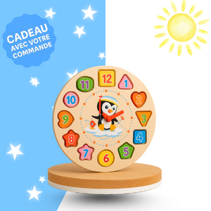 Puzzle horloge pour enfants - Khoolty™