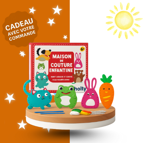 Kit de Couture Éducatif – Animaux en Feutrine🧵