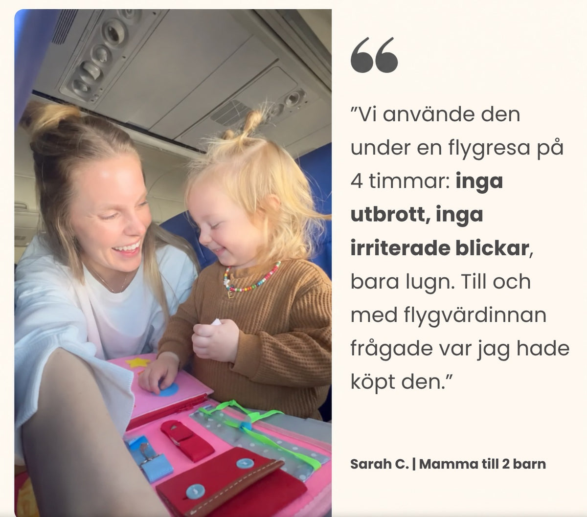 Kundrecension – flygresa på 4 timmar